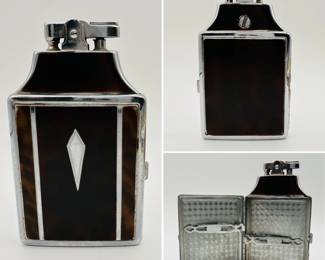 A vintage Art Deco Ronson combination cigarette case lighter!