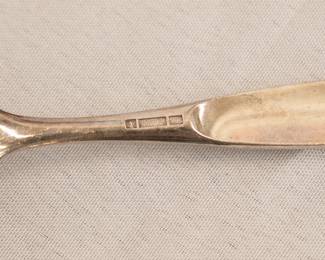 Closeup of the Christofle France silver plated serving pieces