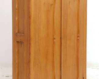 A 19th century American pine two door armoire/cupboard
