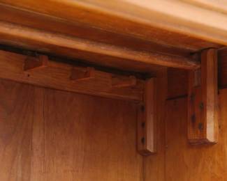 A 19th century American pine two door armoire/cupboard