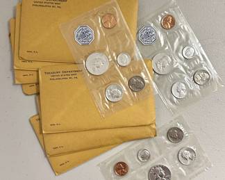 Multiple 1963 Philadelphia Mint Proof Sets - 90% silver coins