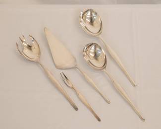 Christofle France Duo silver plated serving pieces