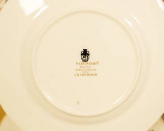Closeup of the vintage Wedgwood bone china Charnwood pattern porcelain dishware