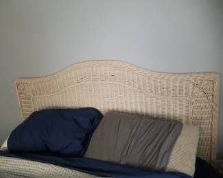 Wicker king headboard