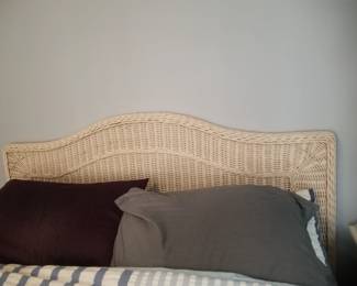 Wicker king headboard