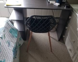 Contemporary desk; modern chair - two available