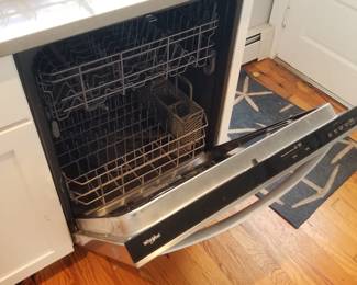 Whirlpool dishwasher with stainless steel interior
