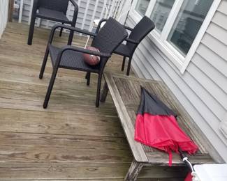 Patio chairs - 7 available