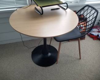 Round table; chair - two available