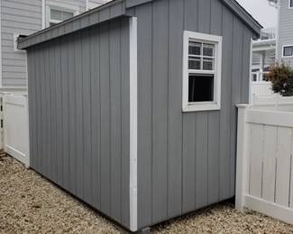 Shed is 6 ft. x 10 ft. x 9 ft. tall