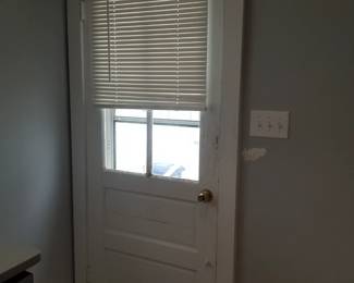 Entry door - interior view