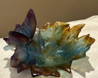 Daum Butterfly Dish
