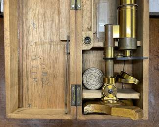 Antique microscope 