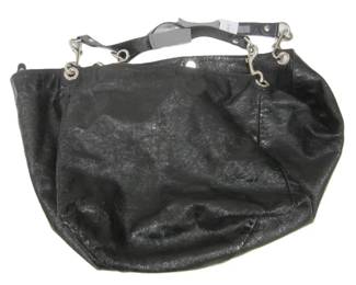 NORDSTROM BLACK LEATHER LARGE TOTE
