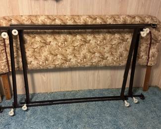 King Size Bed Frame, Make-up table, matching bedding, mattress and box spring