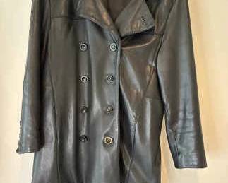 Jones New York Mens Leather Coat