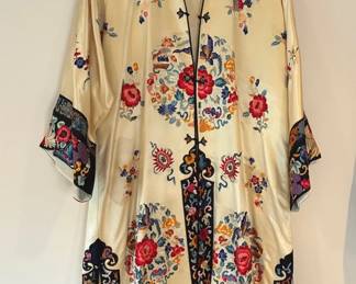 Embroidered Silk Kimono For Repair