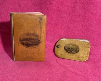 Antique Mauchline Ware Notebook and Faithful Promiser Book