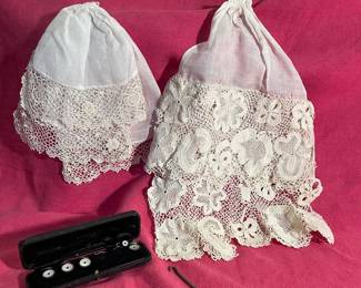 Antique Handmade Lace Ascot Accessories