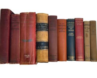 Abraham Lincoln Antique Book Lot