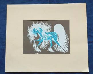 Woody Crumbo Spirit Horse Print Numbered