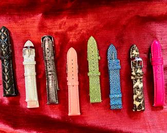Michele watch bands including alligator and sting ray