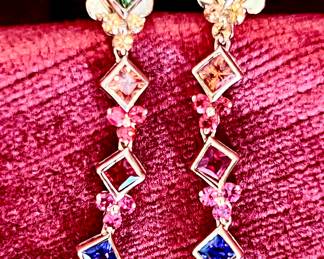 14k gemstones earrings