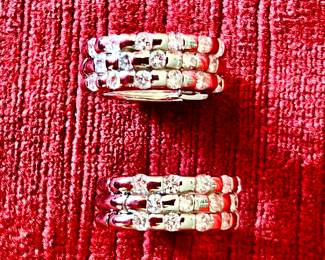 18k diamond earrings