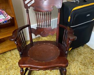 Beautiful antique rocking chair.