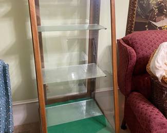 Antique store display cabinet. *Back glass is cracked*
