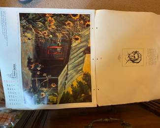 Full calendar intact.  Stunning artwork by Betty Foy Sanders.