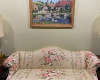 Antique sofa in PERFECT condition.  House full of beautiful artwork as well.