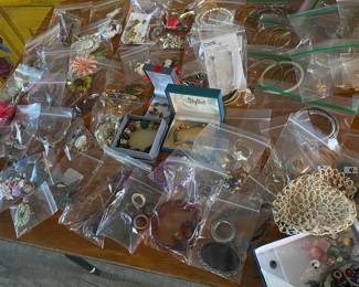 Vintage Costume Jewelry.  This is just a small portion of it!