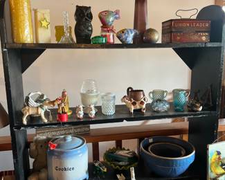 Pottery, glass items, vintage bowls, and all kinds of unique items to choose from! 