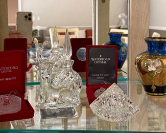 several pieces of Waterford crystal
8 pc. set highball Waterford glasses