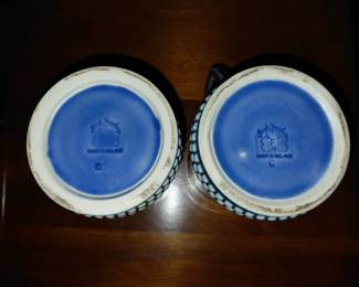 Makers mark on steins.