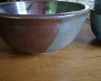 Two toned pottery bowl.