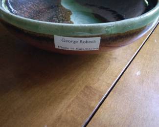 Handmade bowl, Kalamazoo artist.