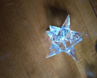 Crystal star. Shelf decor.