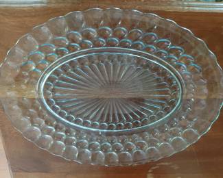 Bubble dimpled serving platter.