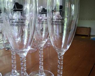 Set of 8 Gilmore festival glasses.
