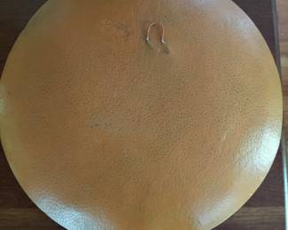 Bottom of wall hanging bowl.