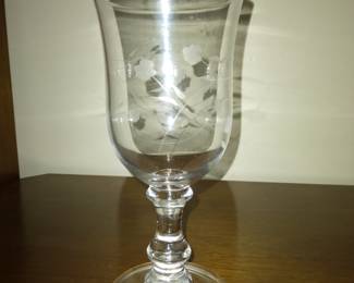 Tall flower etched glass (1).