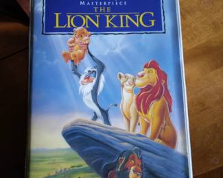 VHS, The Lion King, in great shape.