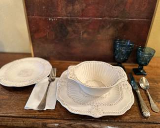 One of many sets of china