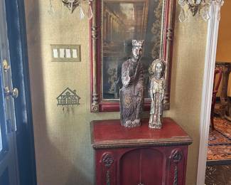 Mirror and matching console