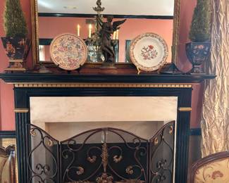 Contemporary fire screen