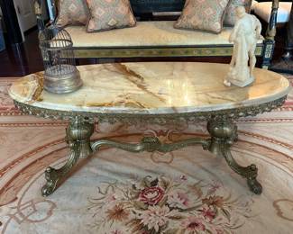 French quartz top “Hollywood vintage “ coffee table