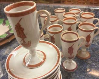 Vintage set of 12 Cafe Brulot from Loubats