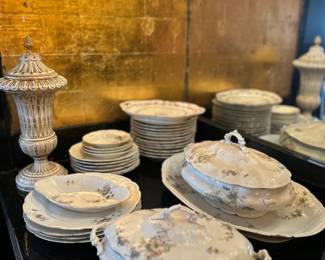 One of many sets of china. Mrs. Hammett was a lover of china!